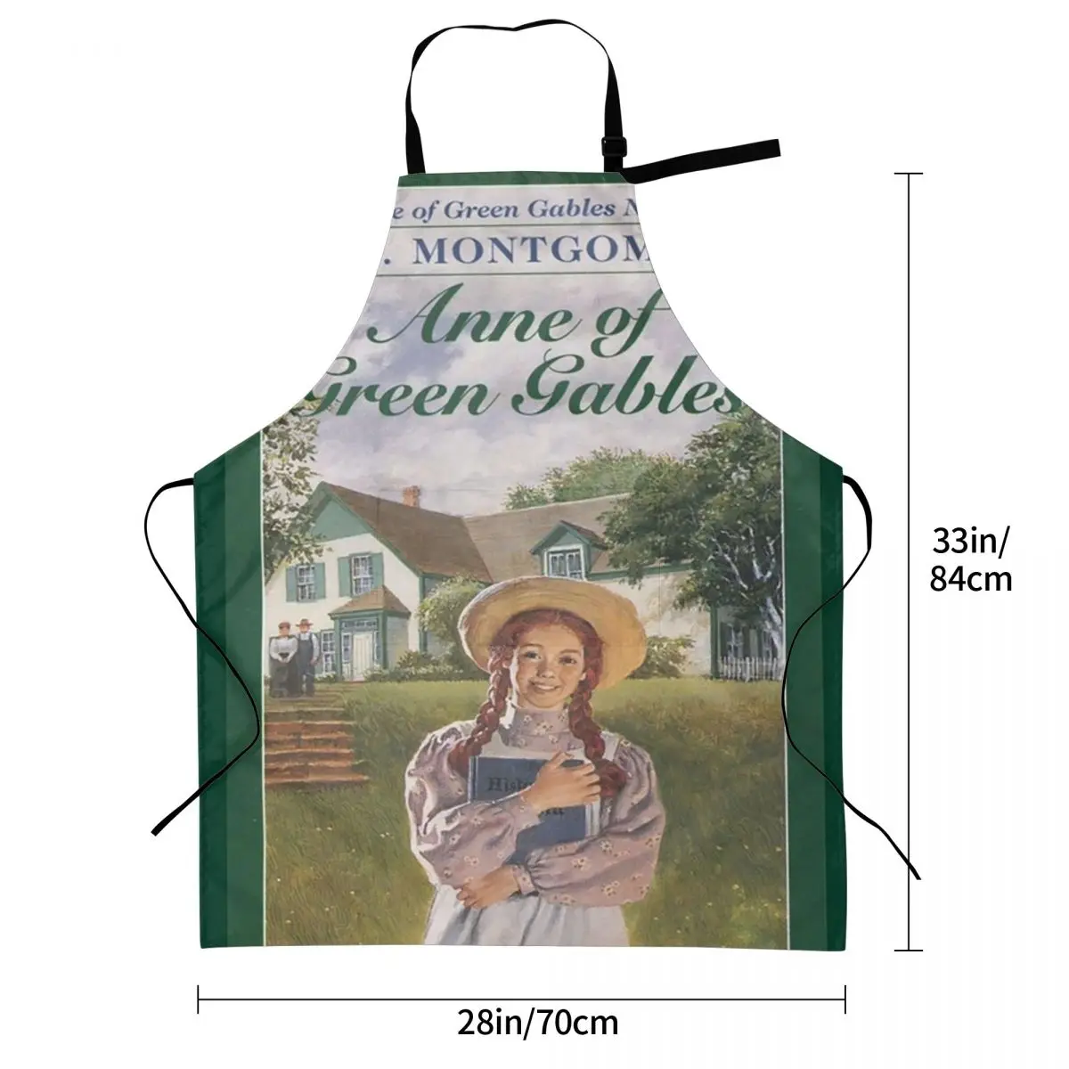 Anne Of Green Gables Aprons Chef Cooking Cuisine Tablier Waterproof Bib Kitchen Cleaning Pinafore for Women Men Painting