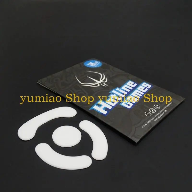 587B 1Set Ice Version Mouse Feet for Sensei Ten Mouse Feet Pad Glides Curved Edges Mouse Skates Sticker