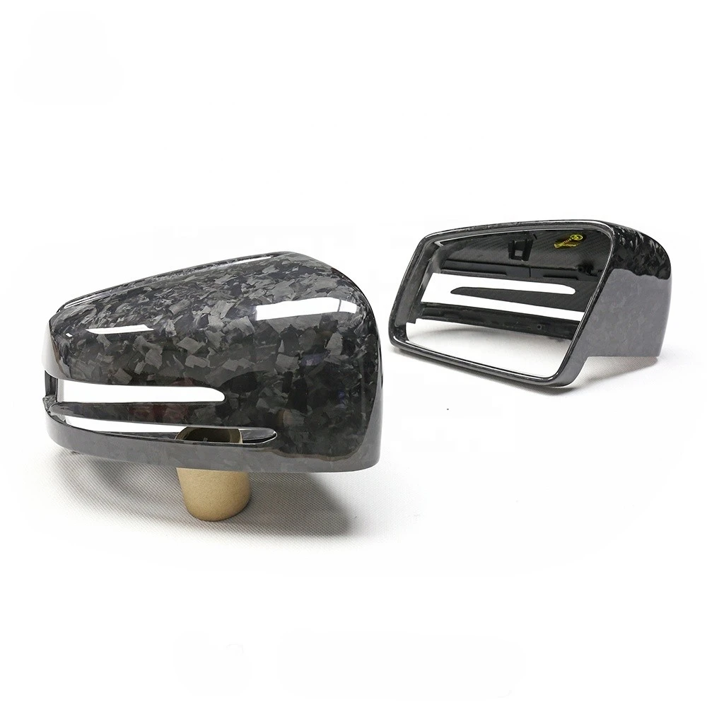 ZAIQU cubierta de espejo de fibra de carbono seca forjada para W204 W212 W221 W117 W176 W218 W246 W218 X204 X156 2013-2017 reemplazar