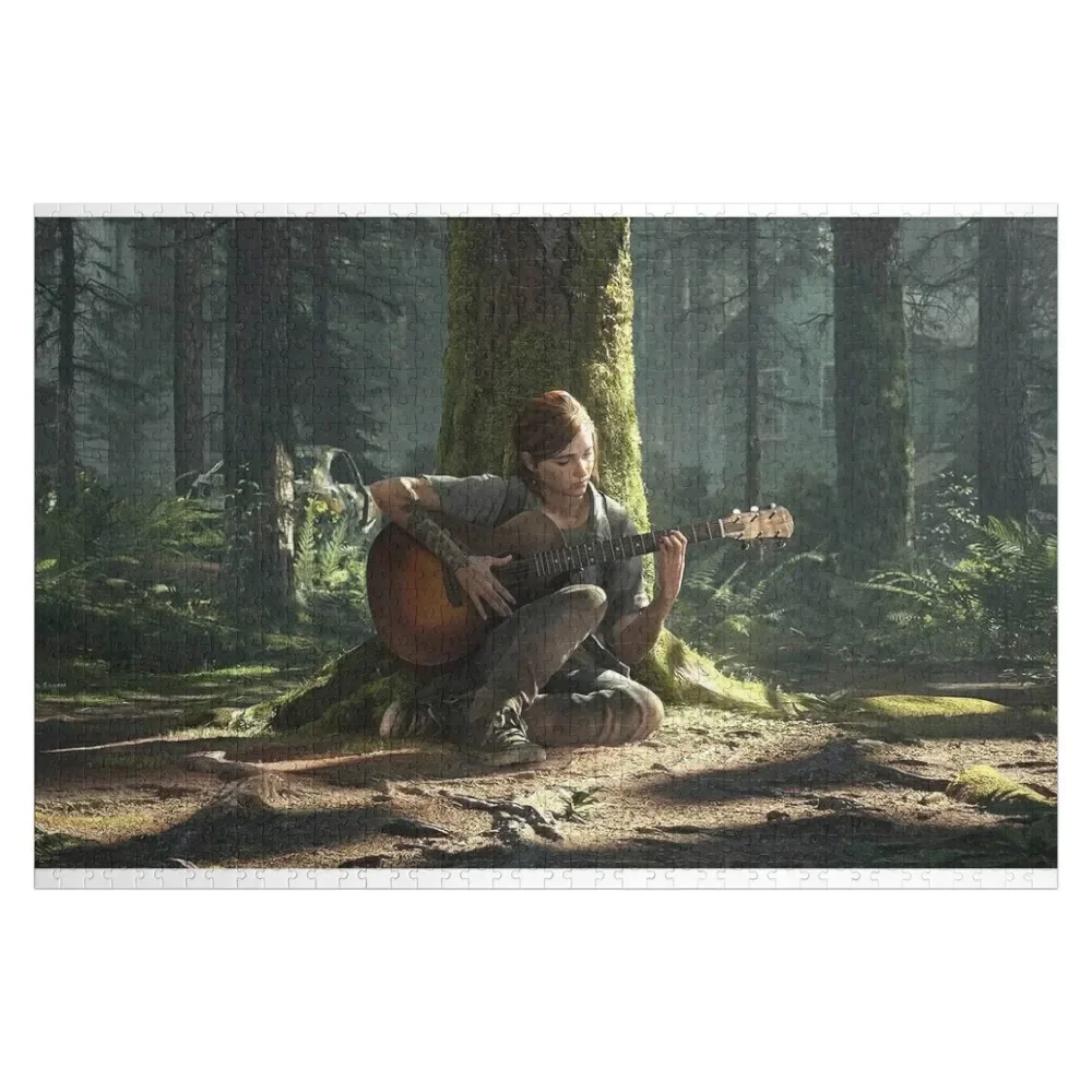 

Ellie With Guitar Jigsaw Puzzle Customizable Child Gift Diorama Accessories Woods For Adults Custom Name Wood Puzzle