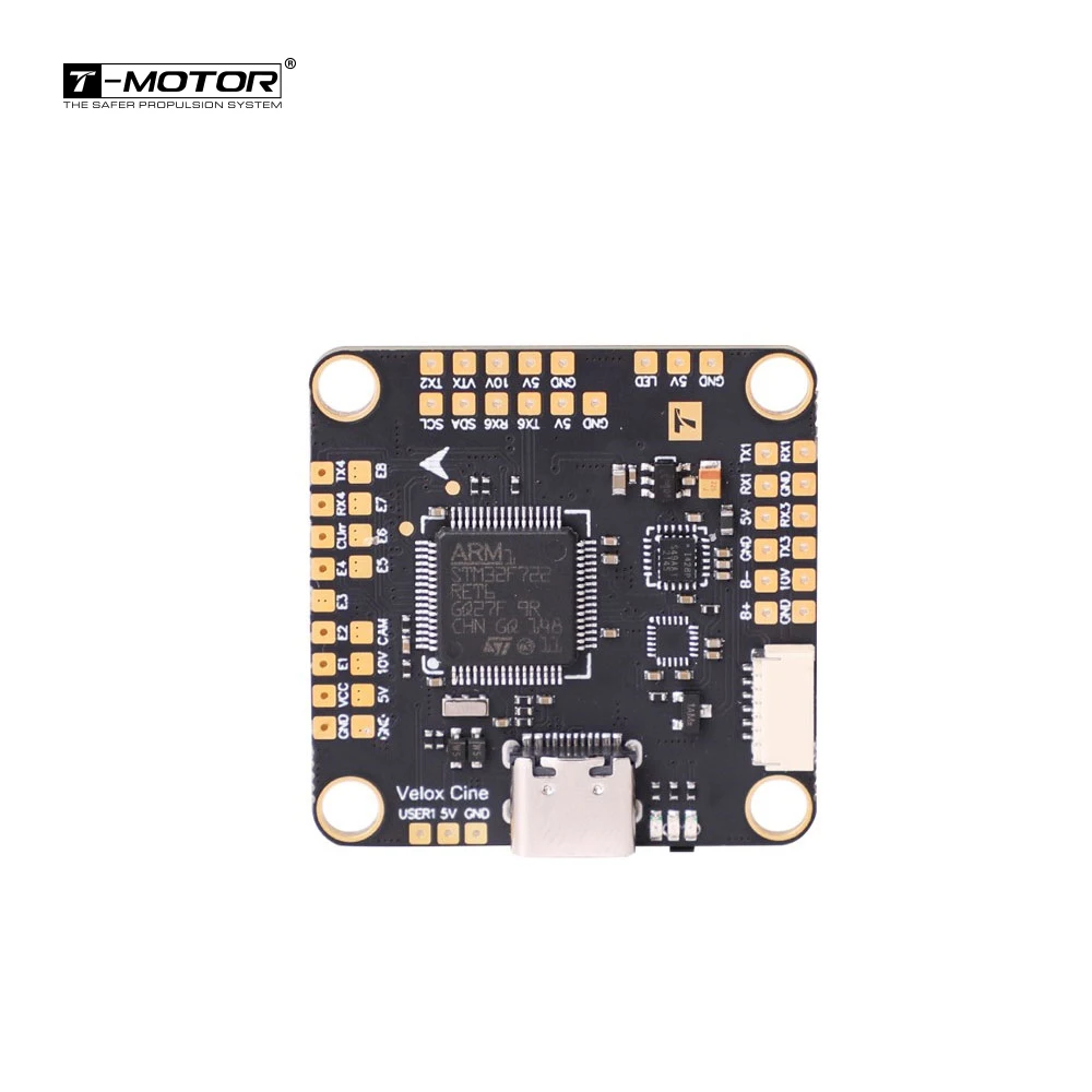 T-MOTOR F7 Stack-Velox CINE F7 FC+V50A SE 4-in-1 ESC MCU: STM32F722