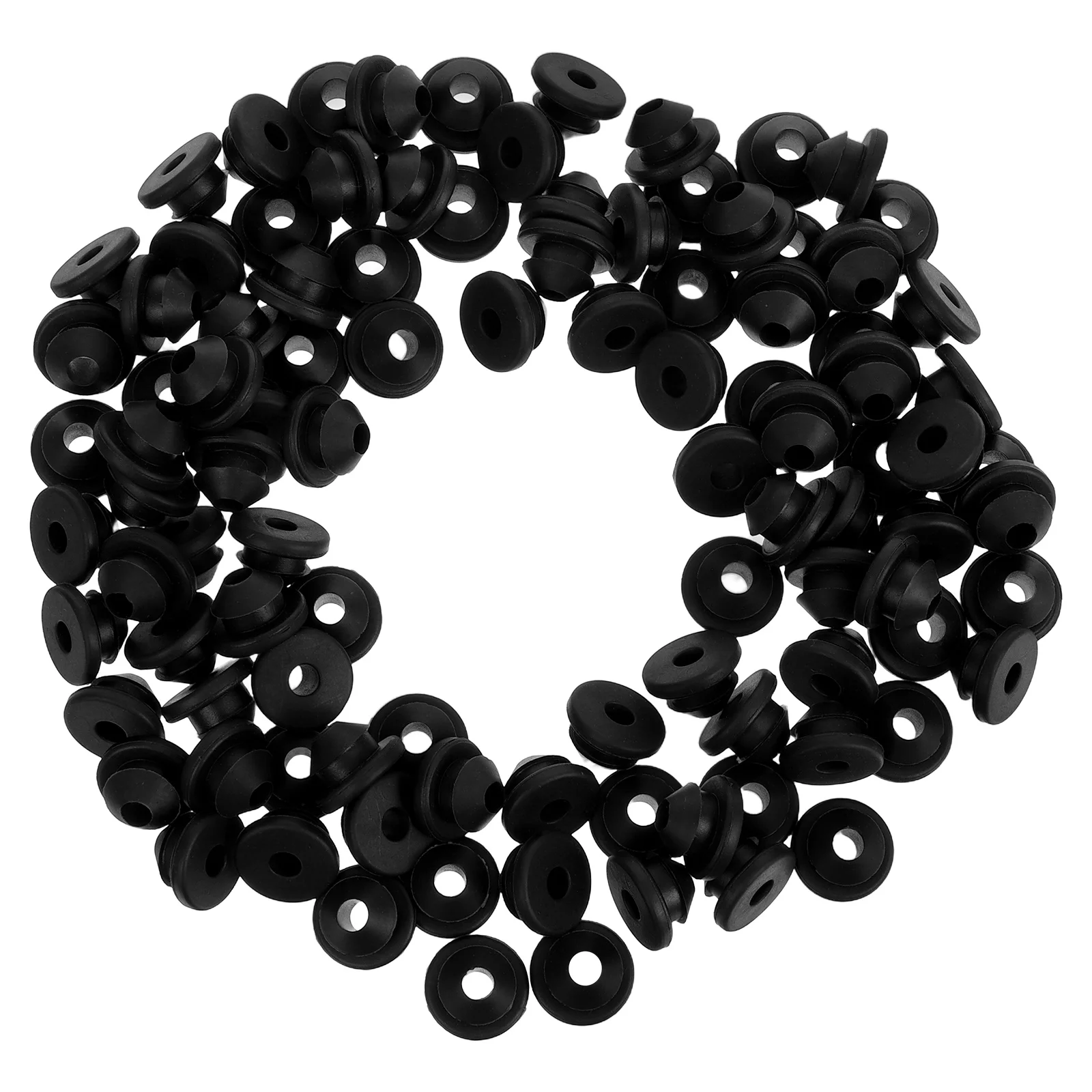 

100Pcs Rubber Cable Grommets 5.2mm Hole Cable Railing Sleeve Weatherproof Wire Protector for Metal Posts Indoor Outdoor Use