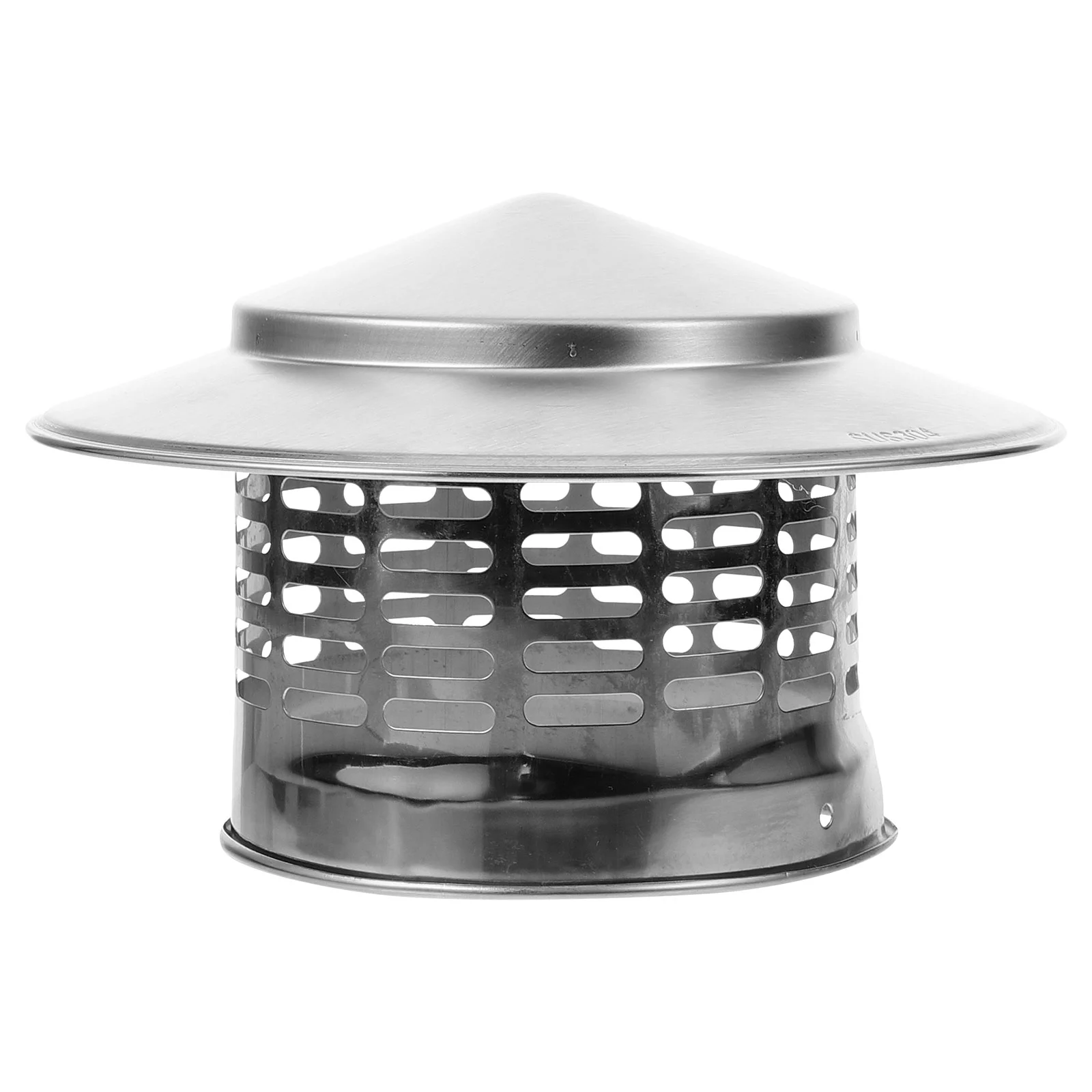 Roof Vent Cap Smoke Exhaust Pipe Rain Stainless Steel Chimney Stove Cover Vents