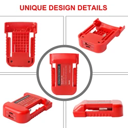 Adaptor for Einhell for Dewalt for makita for bosch 18V/20V battery to power bank PD 22.5W USB USBC QC3.0