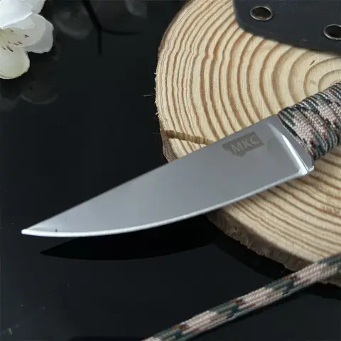 MKC Rak Kniv 440c Blad Nylonrep Handtag Skärande Vass Smal Camping Utomhus Praktisk Högkvalitativ Hållbar Kniv 6 best sales rygglåskniv - №6