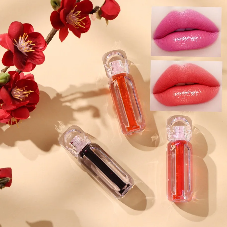 Etichetta privata Trucco vegano Logo personalizzato all'ingrosso 3 in 1 Lip Guancia Tinta per occhi Rossetto liquido Facile miscelazione Lucidalabbra multiuso