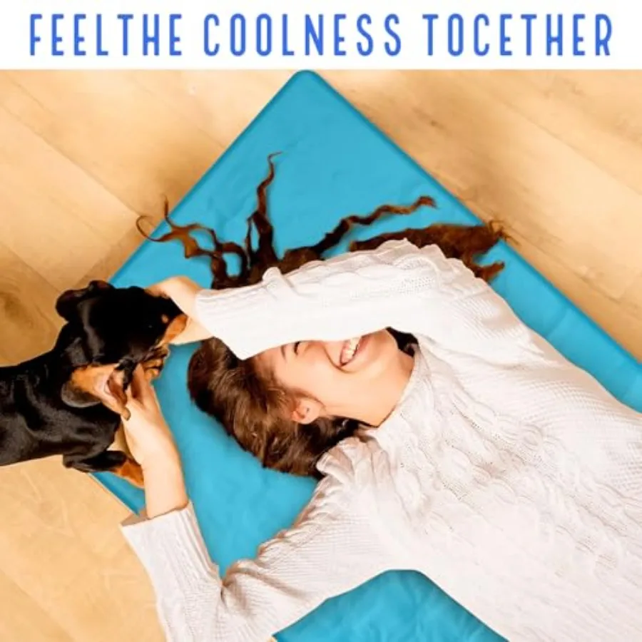 Coolg Pad Mat for Sleep Coolg Mattress Pad Gel for Bed, Relieve Pa, Summer Hot Flashes, Adult, Pets, No Water or Electricity Re image 6