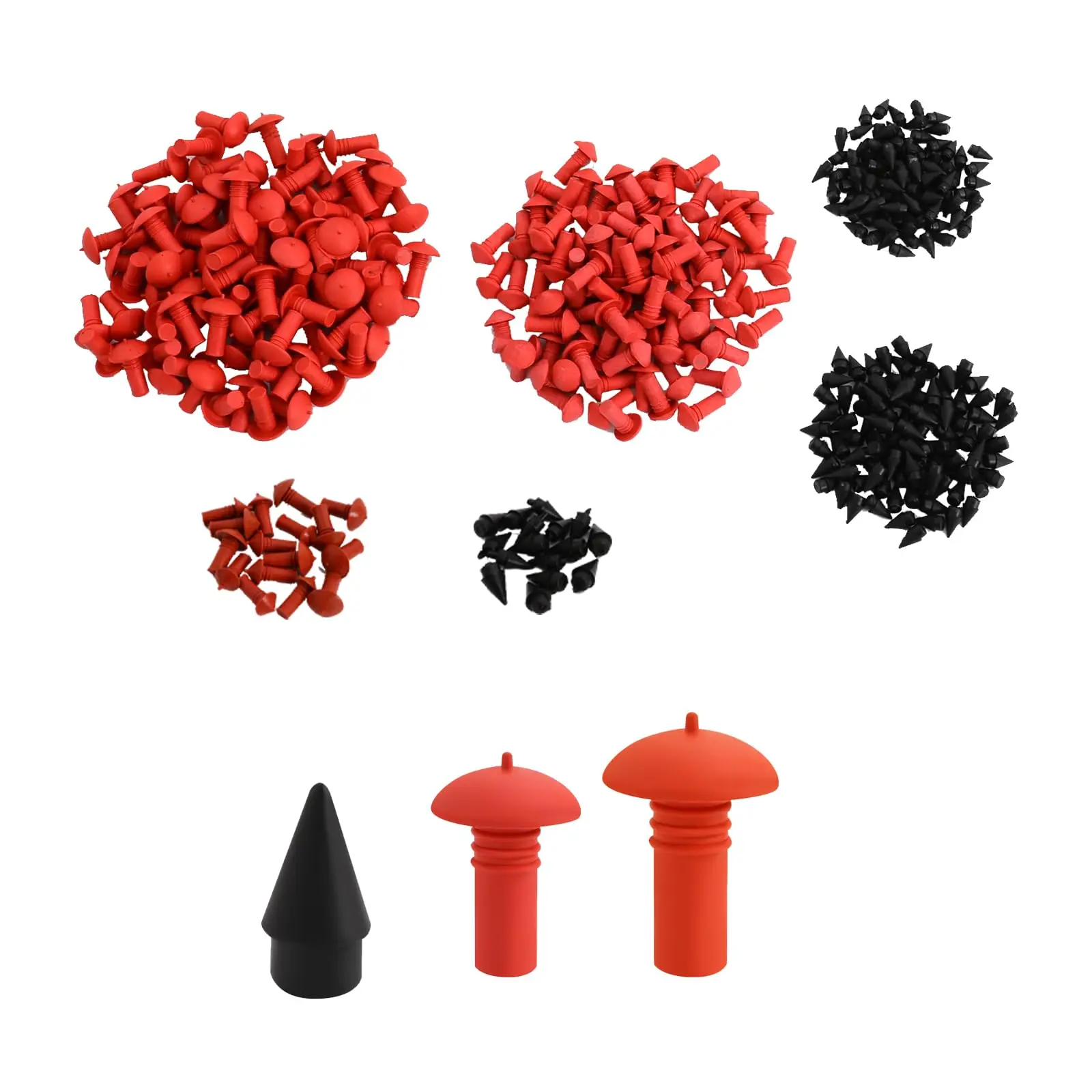 طقم إصلاح الإطارات مع 85 سدادات فطر، طقم إصلاح ثقب الإطارات بدون أنبوب أدوات إصلاح الإطارات العالمية لثقب الإطارات والإطارات المسطحة