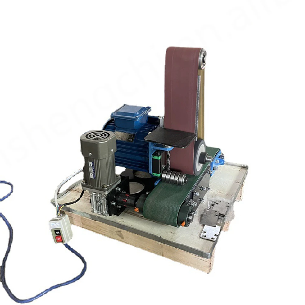 Small Automatic Stainless Steel Metal Flat Surface Polishing & Grinding Machine PLC Core Components 2.2kW Power Multifunctional