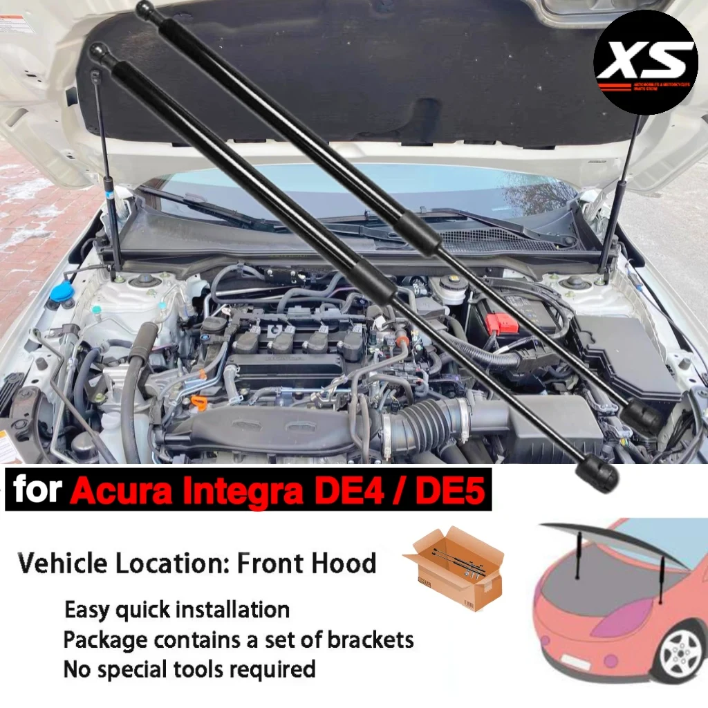 Hood Strut Kit For Acura Integra DE4 DE5 2023 2024 2025 Front Bonnet Modify Shocks Damper Lift Supports Cylinders Gas Spring Rod