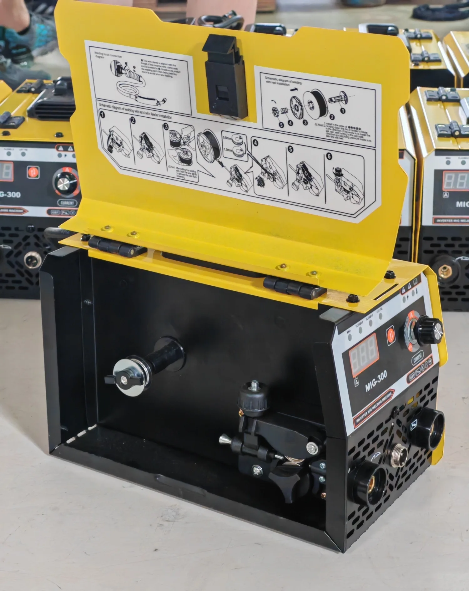 عالية الجودة MIG-300 Mig/Mma/Tig 3 في 1 آلة لحام تدفق الأساسية لحام 220 فولت ماكينة لحام Mig لا لحام الغاز للحام #4