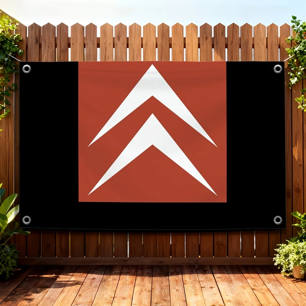 Large Decorative Black Banner Flag Pennant Fabric Backdrop Military Chevron Arrow Stall Event Decoration Outdoor Party Supplies