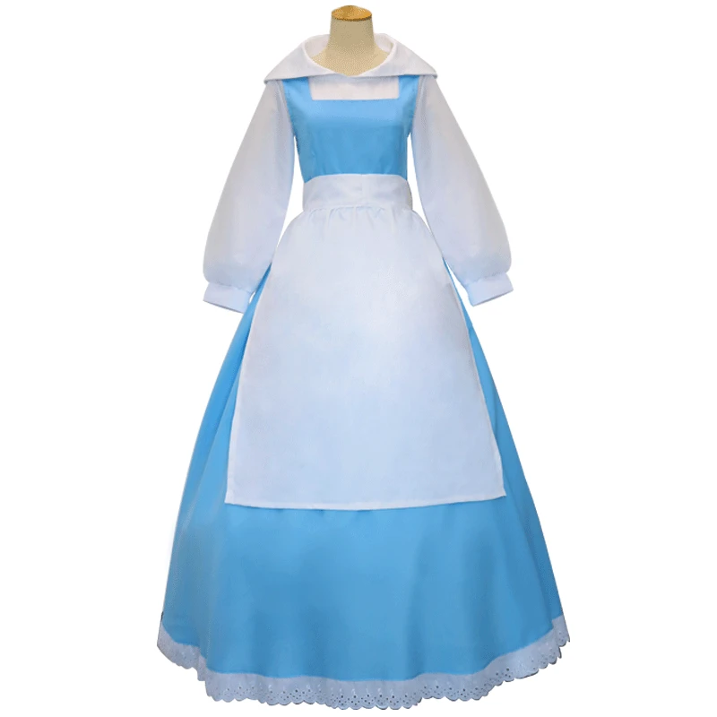 

Women Cosplay Cinderella Dress Blue Maid Fancy Masquerade Costume