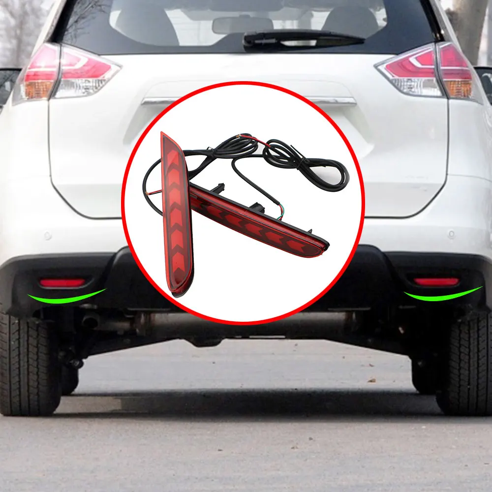 LED ضوء الفرامل الخلفي الوفير عاكس ل إنفينيتي ، مصباح الضباب ، نيسان قاشقاي 16-22 X-Trail 14-16 ، Teana ألتيما 19-21 #2