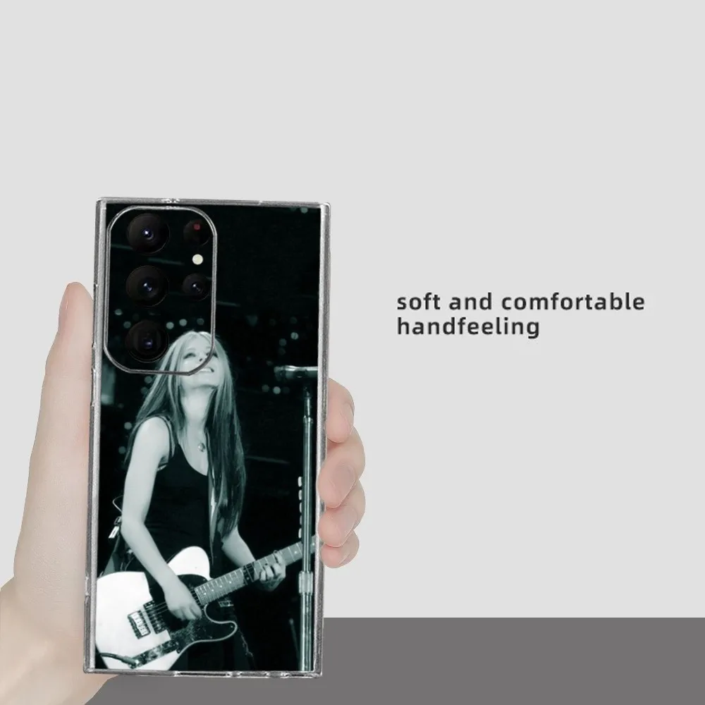 A-Avril Ramona Lavigne Phone Case for Samsung Galaxy S24 Ultra S22 S23 Ultra S21 S20 5G Protective Silicone TPU Funda