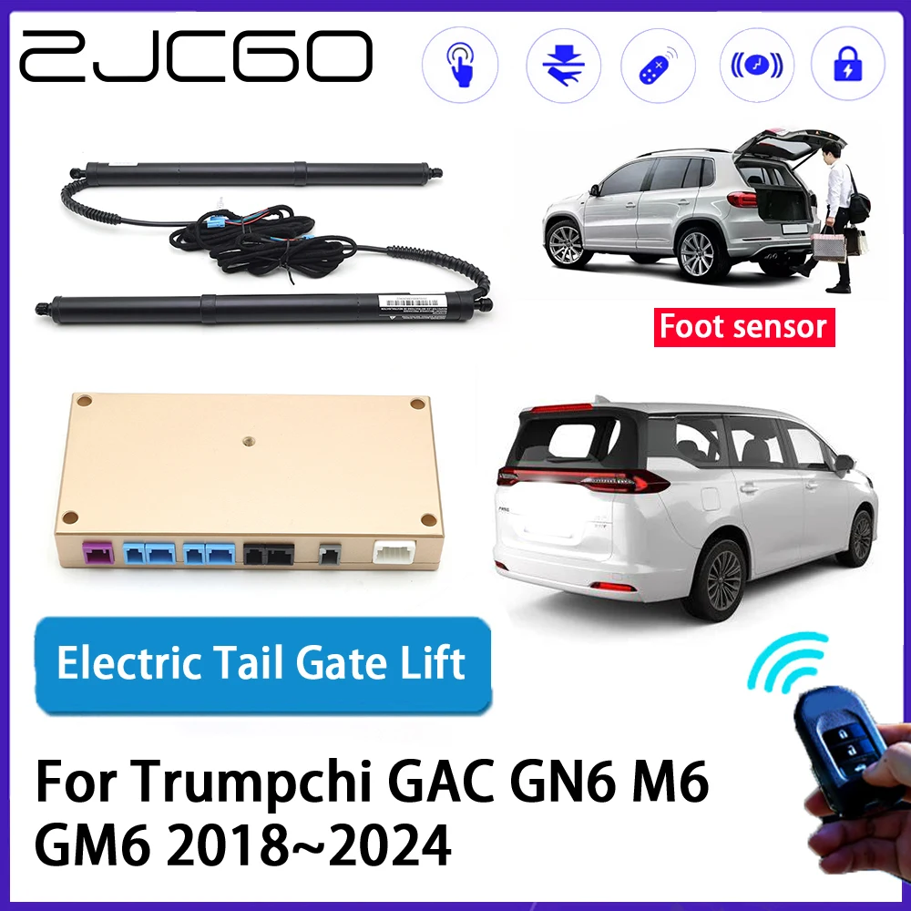 

ZJCGO Car Auto Trunk intelligent Electric Tail Gate Lift Automatic Tailgate Opener for Trumpchi GAC GN6 M6 GM6 2018~2024