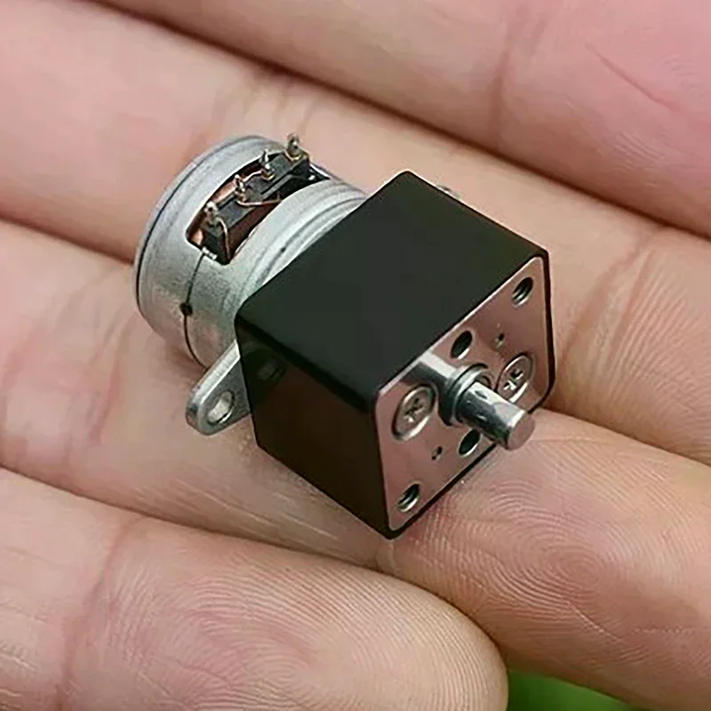 1PC Micro Full Metal Gearbox Gear Stepping Motor Mini 15mm 2-Phase 4-Wire Gear Stepper Motor DIY Robot Car Monitor Camera