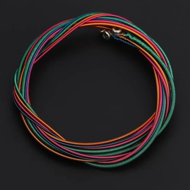 1.2m 4 String Electric Bass String Set Bass Guitar Strings Light Gauge .046 To .100 Steel Colorful Guitar Strings Replacement