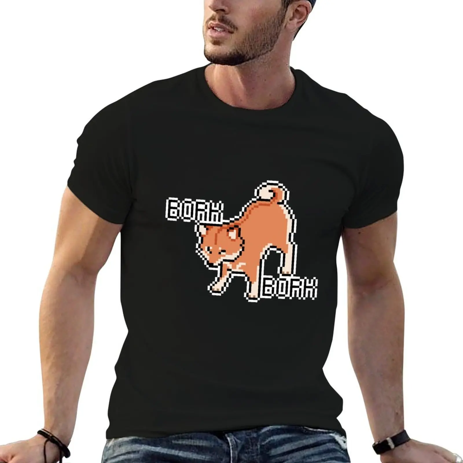 

Bork Shibe T-Shirt funny t shirts dark humor t shirts for man cotton t shirt man designer T-shirt