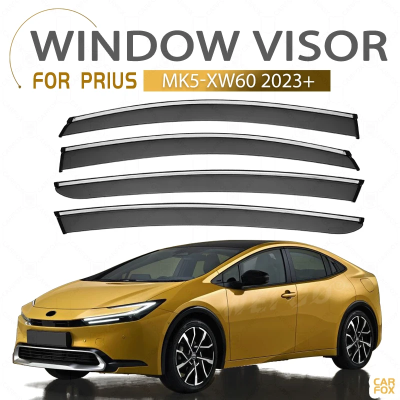 For TOYOTA PRIUS XW10 XW20 XW30 XW50 XW60 1997-2024 Plastic Window Visor Vent Shades Sun Rain Deflector Guard