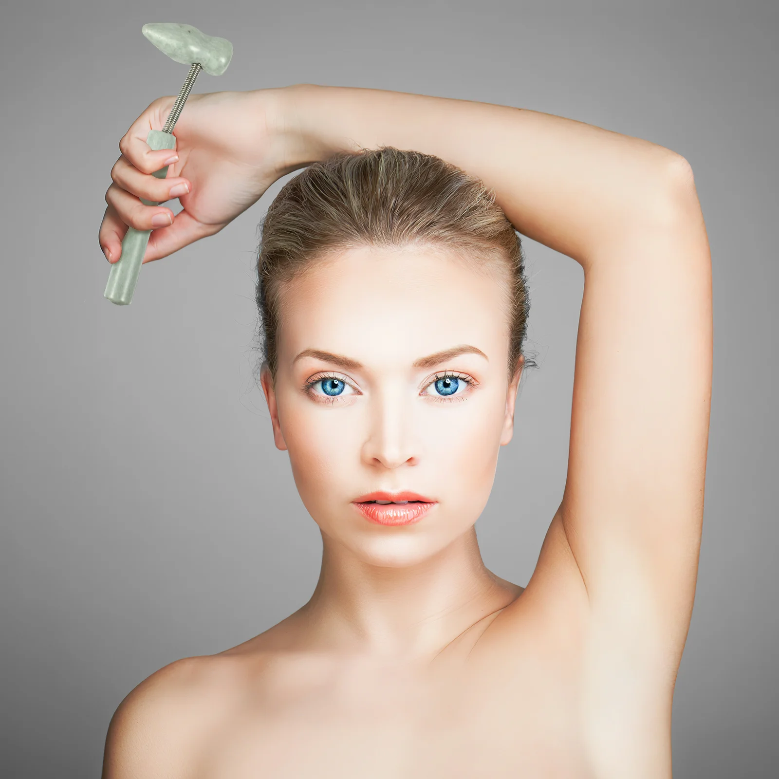 

1Pcs Natural Jade Massage Hammer Portable Cone Handheld Meridian Fitness Massager Health Tool Relieve Fatigue Swelling