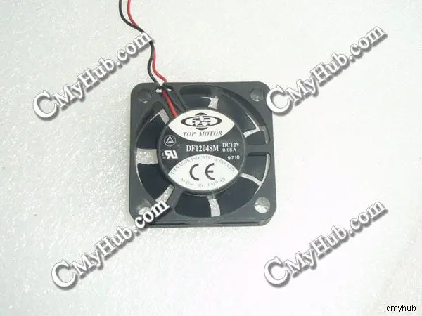 For TOP MOTOR DF1204SM DC12V 0.08A 4010 4CM 40MM 40X40X10MM 2pin Cooling Fan DF1204SM