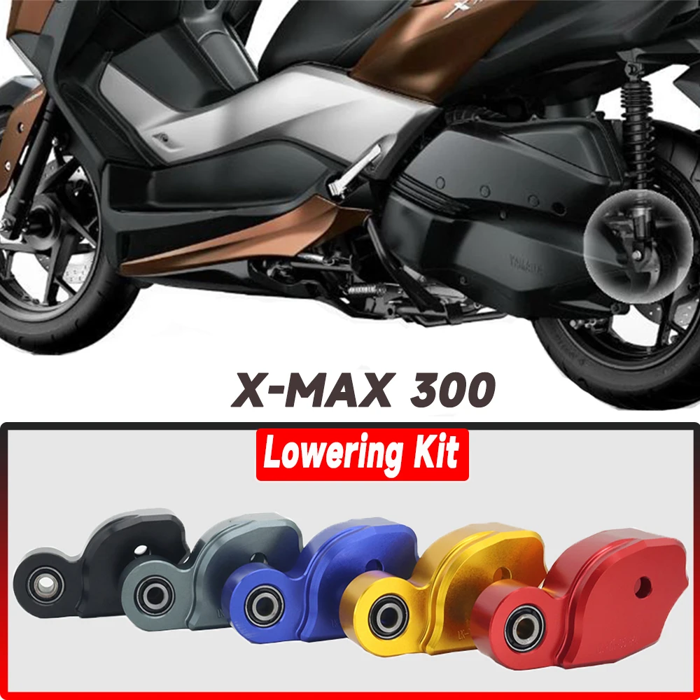 

For YAMAHA XMAX300 XMAX 300 X-MAX 300 X-MAX300 CNC Aluminum Lowering 3CM Motorcycle Rear Shock Kit Black Titanium Red Blue Gold