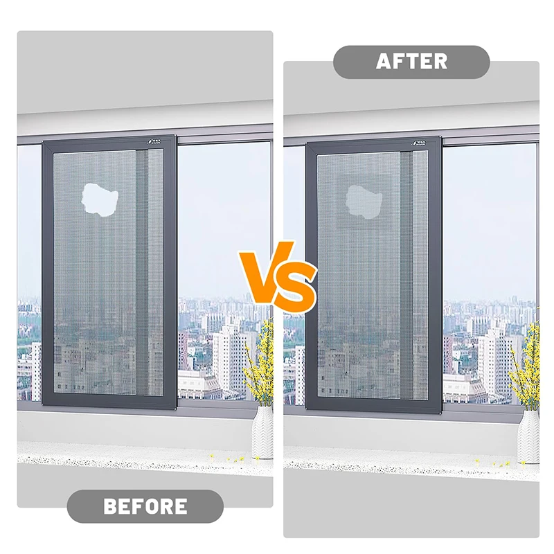 窓スクリーンテープ防蚊スクリーン修理補助金ドアカーテン蚊帳穴パッチ修理自己粘着スクリーンテープ