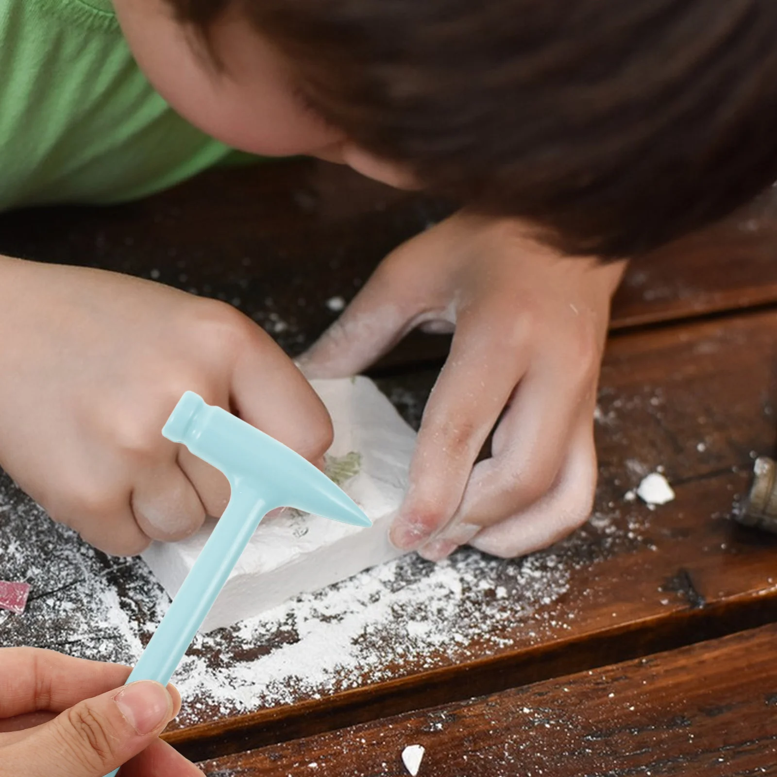 Kit d'outils archéologiques, 3 ensembles, jouets d'excavation pour enfants, gemmes de dinosaure, marteau, brosse, ciseau, ensemble de jouets en plastique