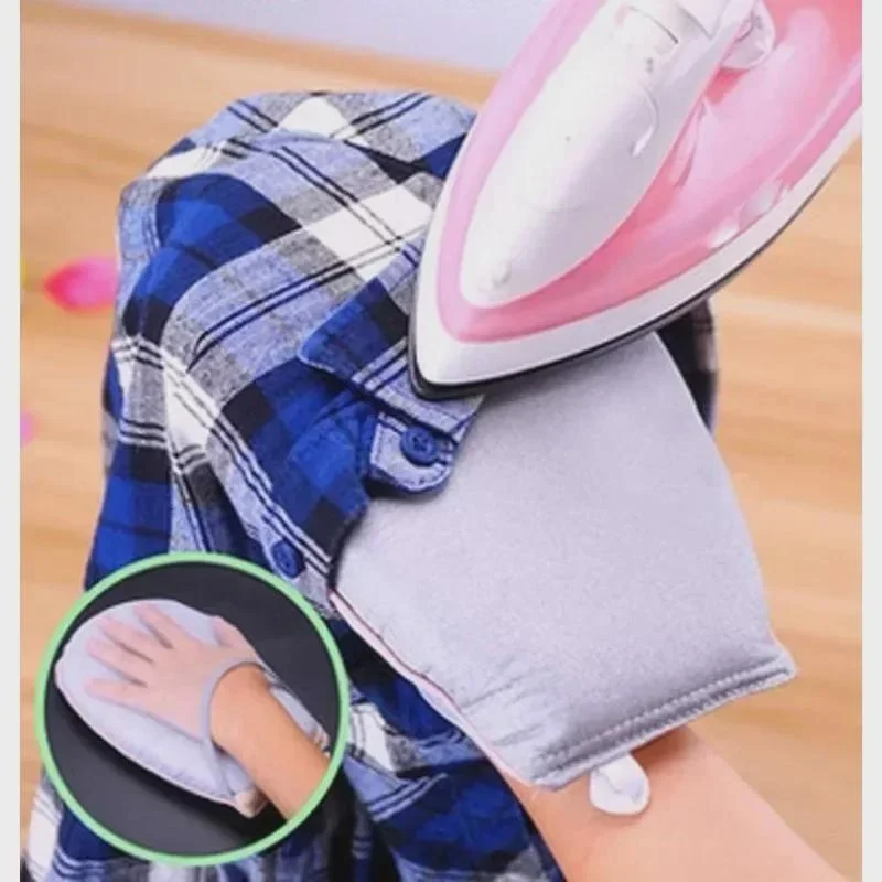 2Pcs Hand-Held Mini Ironing Pad Sleeve Board Holder Heat Resistant Glove for Clothes Garment Steamer Portabe Iron Table Rack