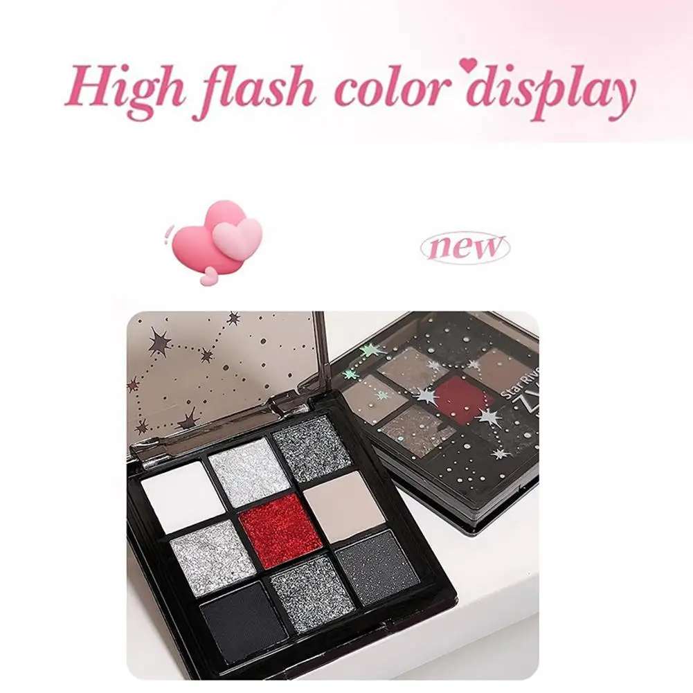 

Sweet Cool Rose Small Smoke Nine Colors Eyeshadow Palette Gel Matte Pearlescent Cool Babes Contrast Eye Shadow Makeups