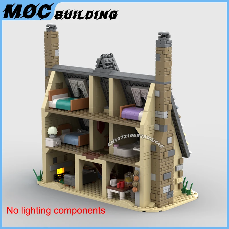 MOC Building Blocks Classic Movie Scene Shell Cottage Model Creative Beach House Toy DIY Assemble Bricks Collection Display Gift