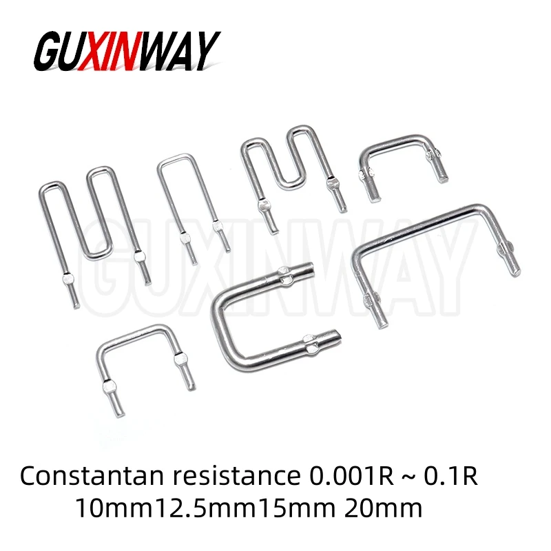 10PCS 10mm 12.5mm 15mm 20mm Constantan resistance sampling resistor 1mR ~ 100mR 10mR 5mR 0.005R 0.02R 0.001R ~ 0.1R pitch