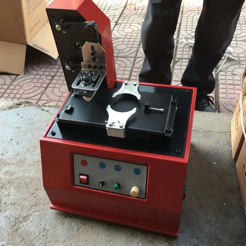 

Environmental Semi-automatic Desktop Electric Pad Printer Ink Printer for Product Date Small Logo Print Cliche Plate Rubber Pad