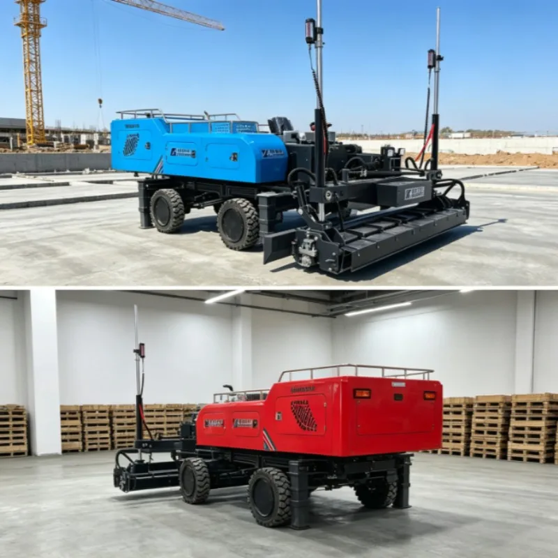 Customized Remote Control Telescopic Boom Laser Screed Concrete Leveler Large Construction Intelligent Automatic Machine