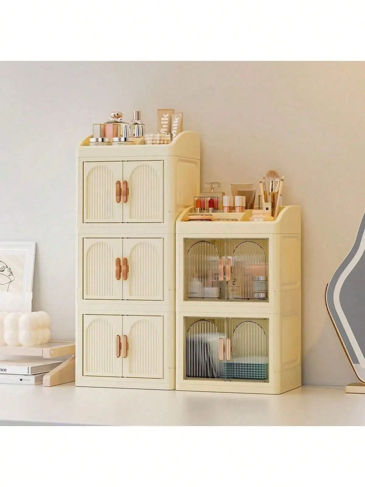 

New Foldable Drawer-Style Makeup Storage Box Large Capacity Halloween Thanksgiving Gift