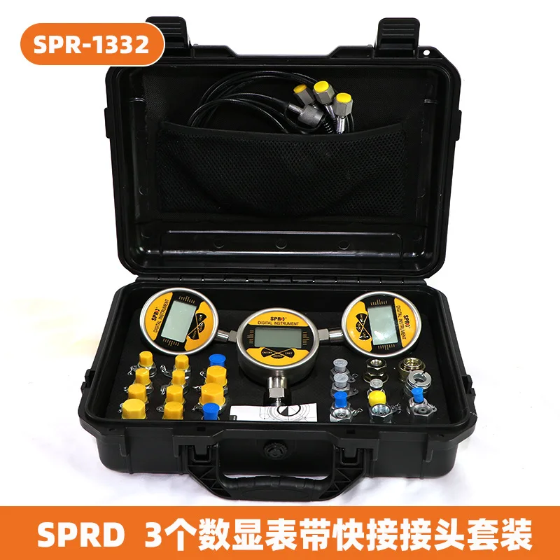 Excavator Diagnostic Tool SCJN-600-01 Digital Hydraulic Pressure Measurement Gauge Test Kit 221007555 0129543580