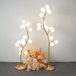 Wedding party decoration lights 16 red cotton tree road lead stage decoration bubble lights iron electroplating wedding