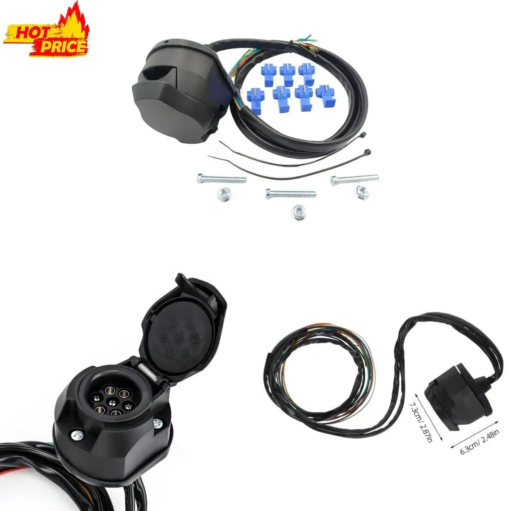 

Высокая совместимость 7 -контактная трейлер гнездо кабель гибкая пружина для плавного соединения в различных погодных условиях