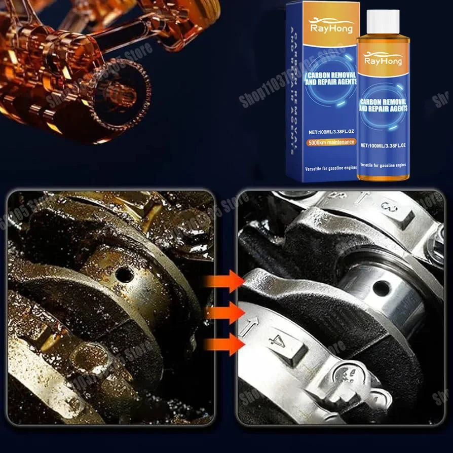 QC4 30ml Car Engine Carbon Removal Repair Agent Engine Protectant Catalytic Converter Cleaner Automobile Noise Reduction Repair