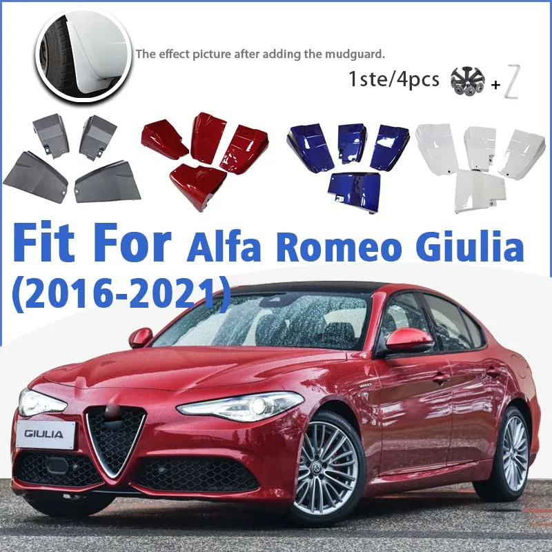 

Mudguard For Alfa Romeo Giulia 2016-2021 Front Rear 4pcs Mudflaps Mudguards Car Accessories Auto Styline Splash Guard Fender