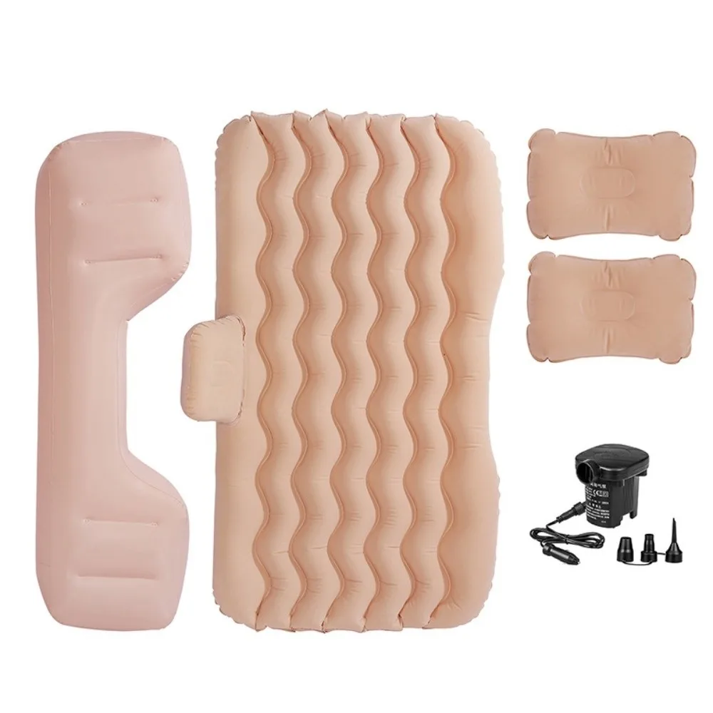 

Portable Air Inflatable Car Travel Bed Mat Flocked Sedan Rear Seat Inflatable Travel Mattress Outdoor Camping Mat Car