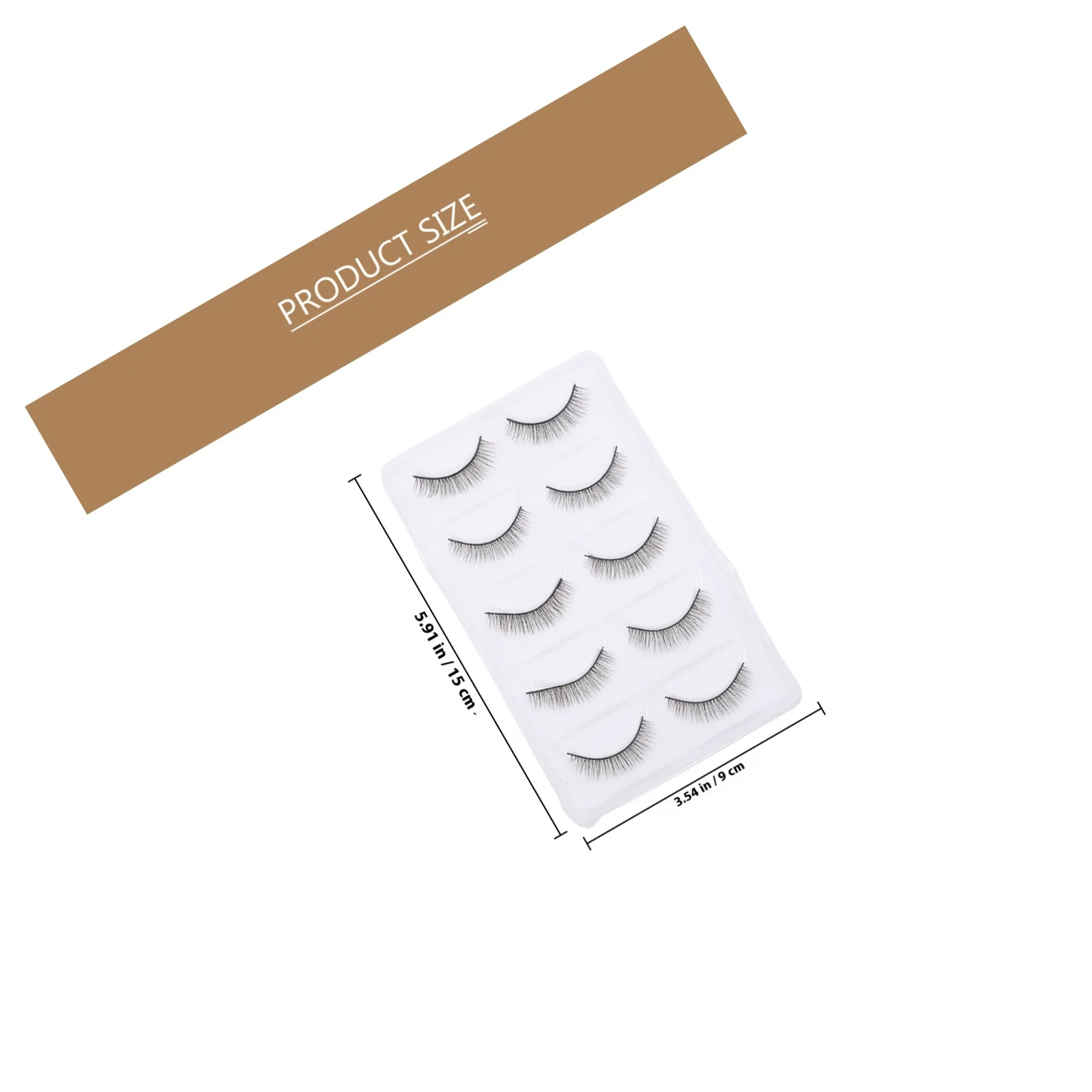 5 Pairs Eyelashes Long Natural Fiber Lashes For Wedding Party Long Eyelashes Daily Wear Makeup Tools