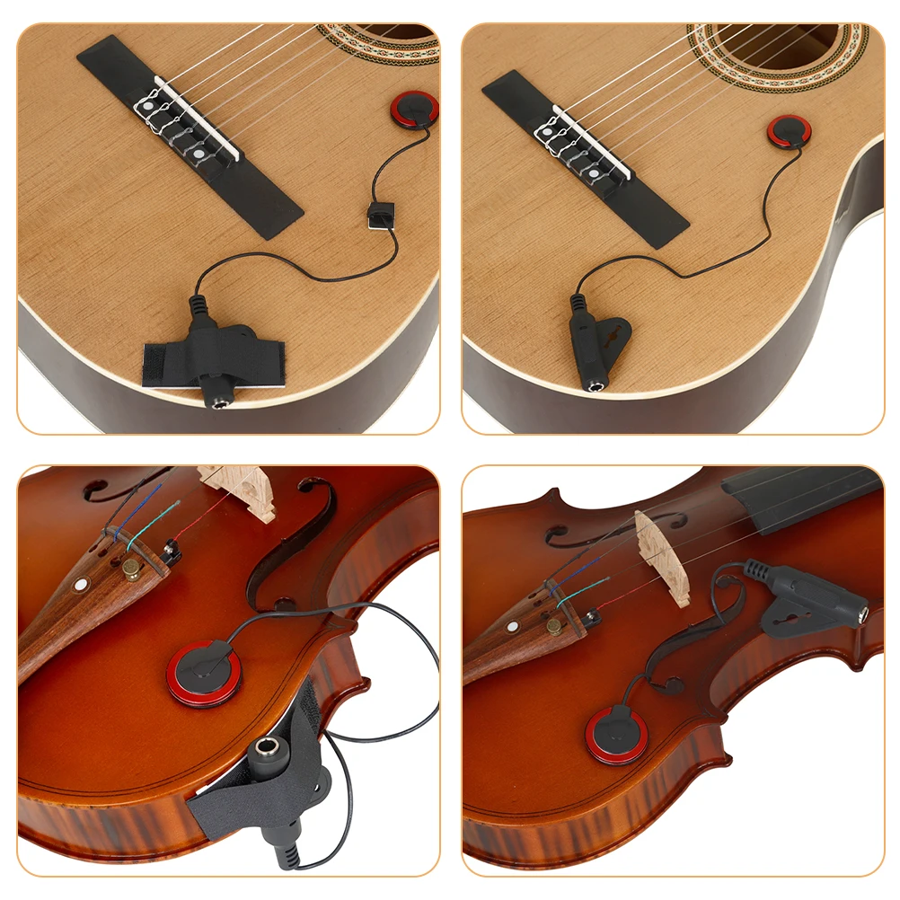 

Compact Acoustic Pickup For Instruments Guitar Ukulele Violin EQ Microphone Easy