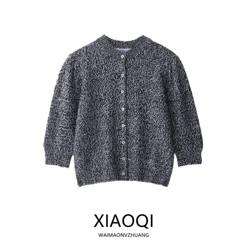 وصل حديثًا لخريف 2025 سترة نسائية طويلة Sve محبوكة من Jaet ملابس خارجية أوروبية Sle Faion سترة مفتوحة