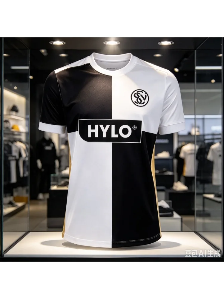 26-27 SV Elversberg Herren-T-Shirt, 3D-Digitaldruck, Familienbekleidung, Jersey, bequemes und atmungsaktives Sport- und Freizeit-Oberteil