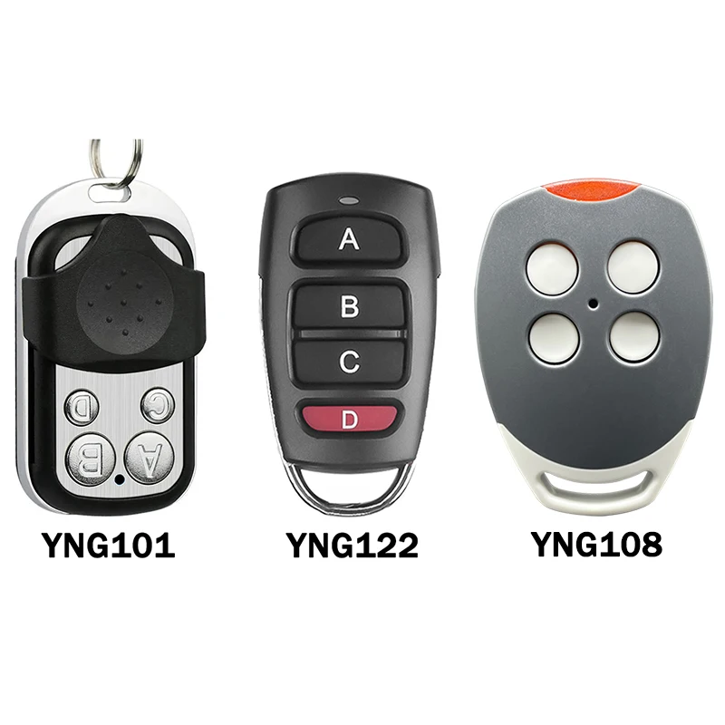 Clone ADYX ALIZE EM4C ALIZE EM2C Garage Door Remote Control 433.92MHz Fixed Code Electronic Gate Control Garage Opener