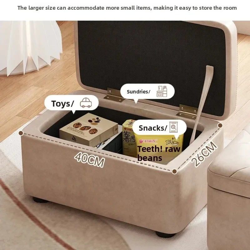 Storage Ottoman Bench- Multi-Functional Entryway Shoe Stool