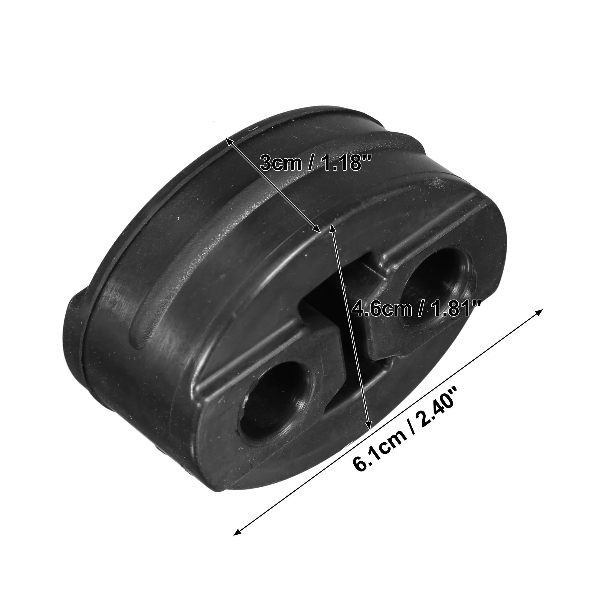 UXCELL 13mm 2 trous silencieux d'échappement cintre bague en caoutchouc Support de montage voiture isolant tuyau arrière cintres bagues Kit Support