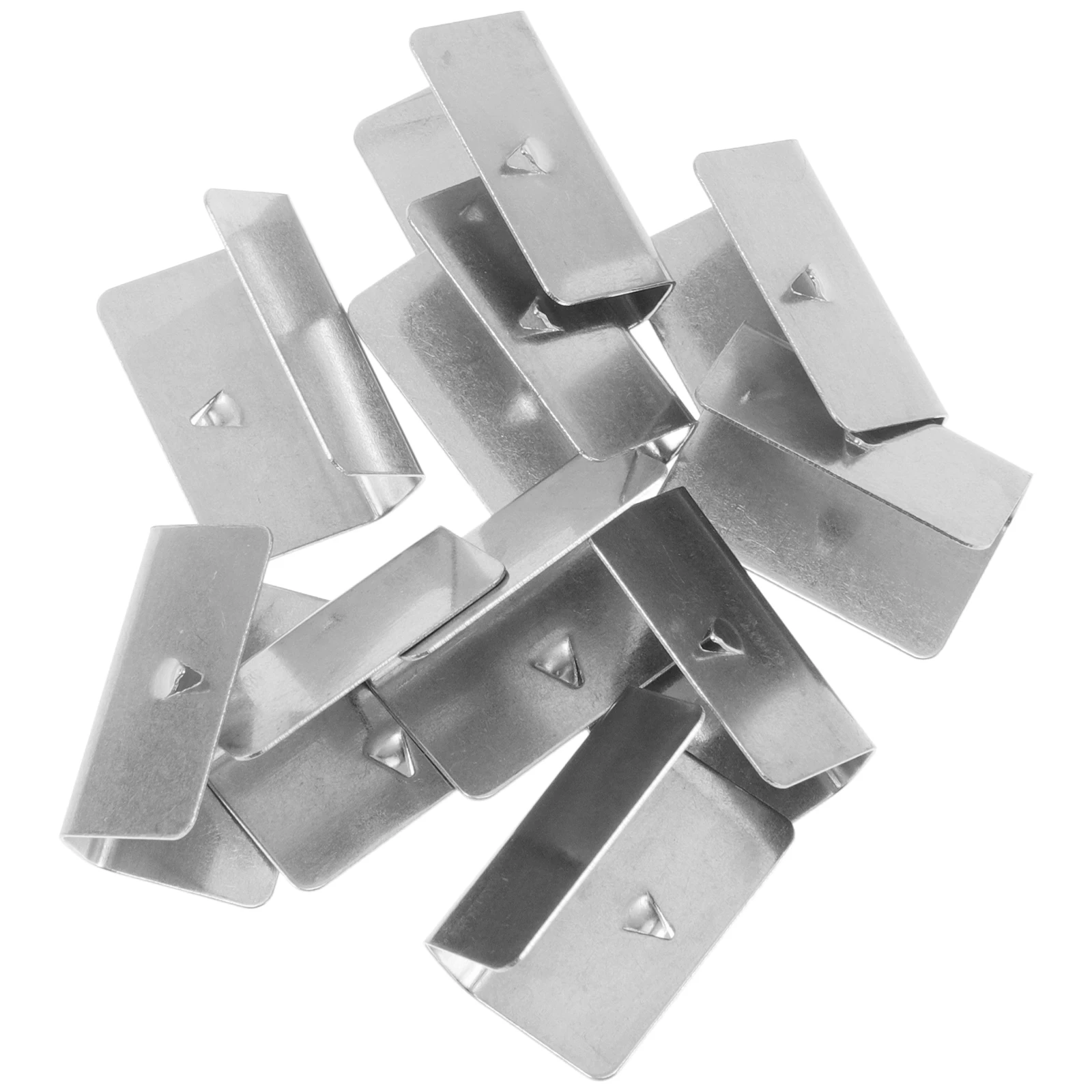 

10pcs Windshield Deflector Clips Metal Fixing Retainers Car Accessories Silver Long Lasting Storage Easy Installation Wind